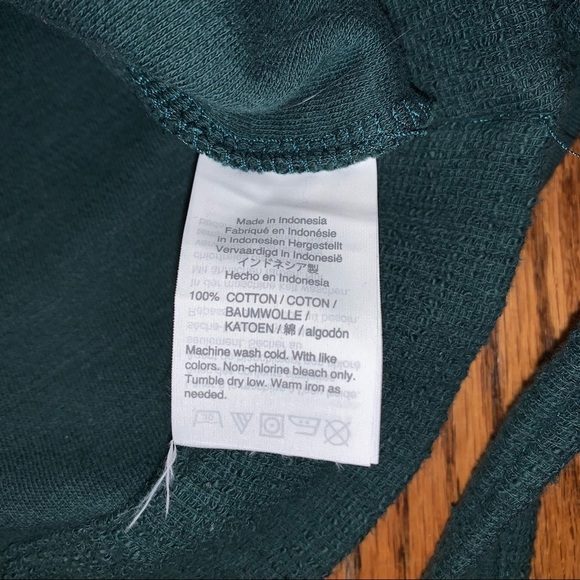 Madewell Texture & Thread Green Wrap Top size Small - Picture 8 of 9